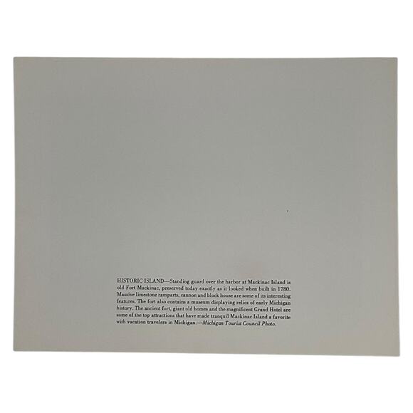 Old Fort Mackinac Educational Print 8.5x11 by Hillsdale Educational Publishers - Picture 3 of 4